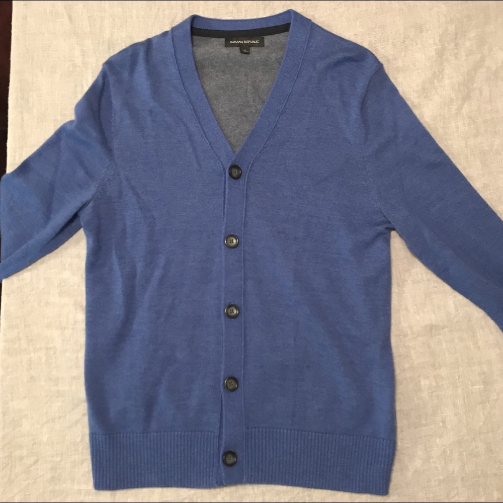 Banana Republic Blue Cardigan (S)